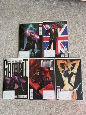 Marvel Gambit Comic Collection - Black, Red, Purple, Blue